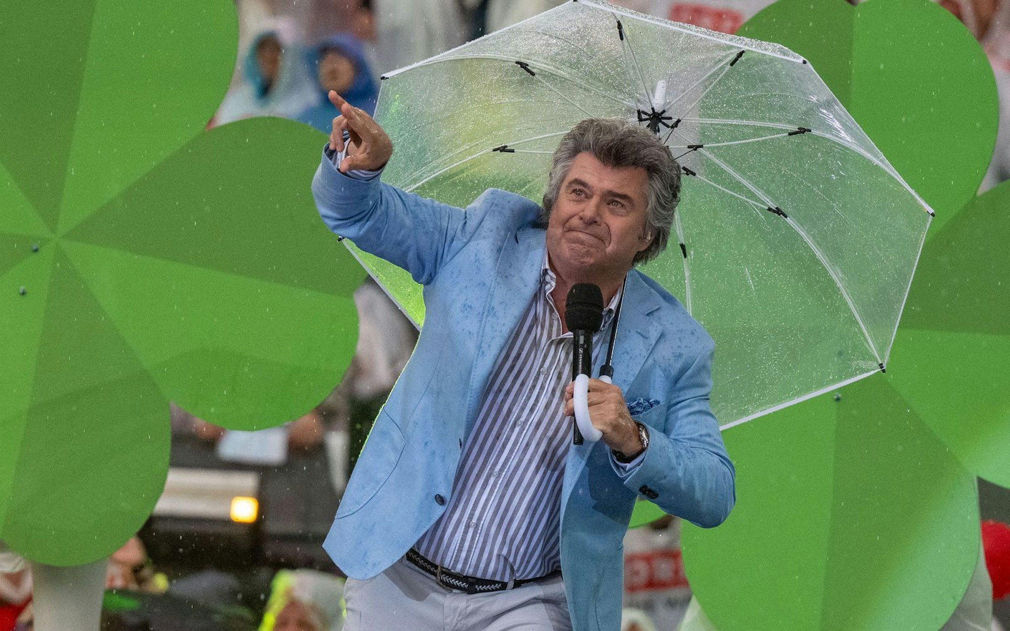 Andy Borg versprüht bei jedem Wetter gute Laune. (Bild: Kerstin Joensson/Getty Images)