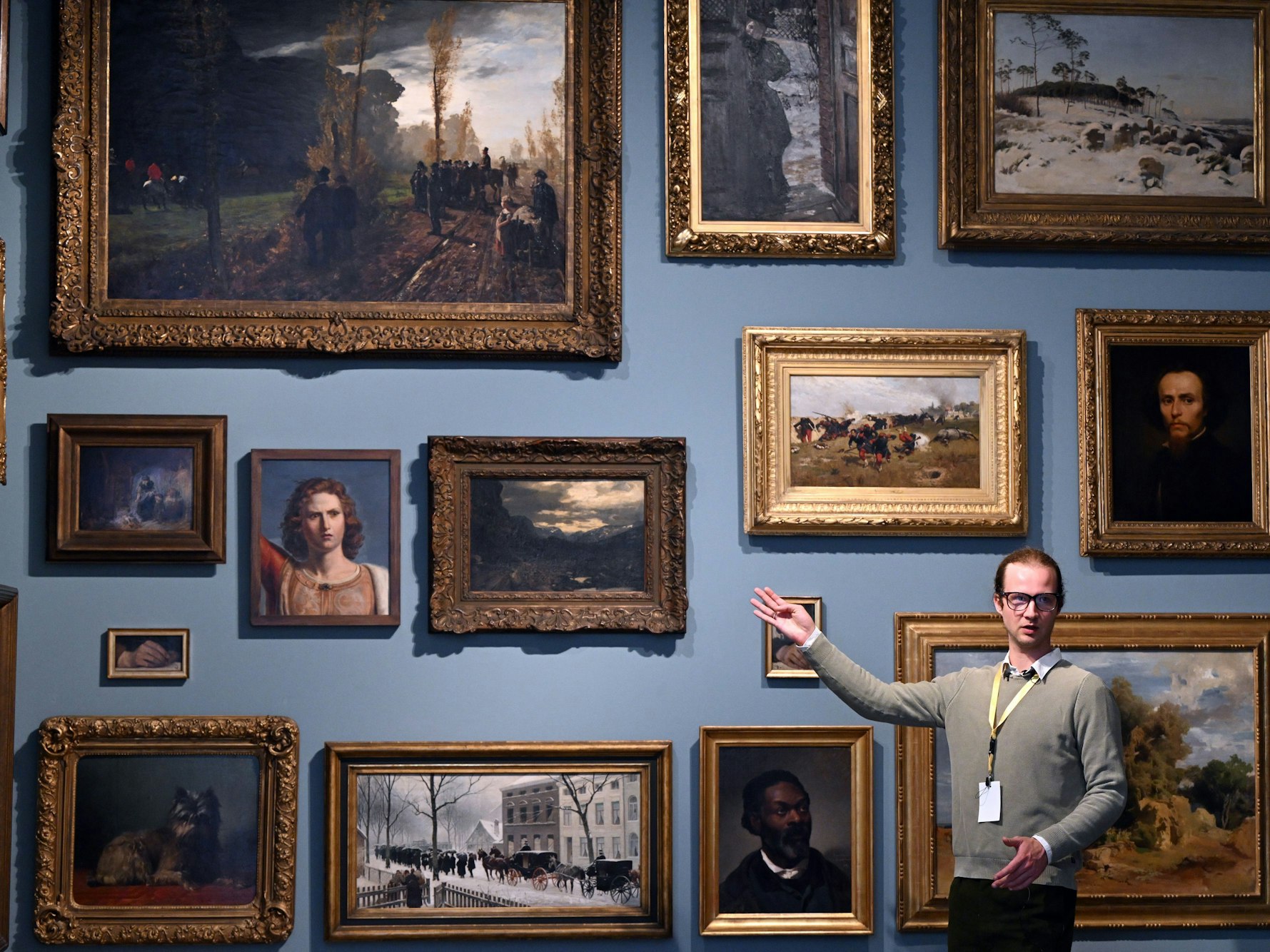 Carl Brandi als Kunstfigur Joseph Langelinck im Kunstpalast. (Archivbild)