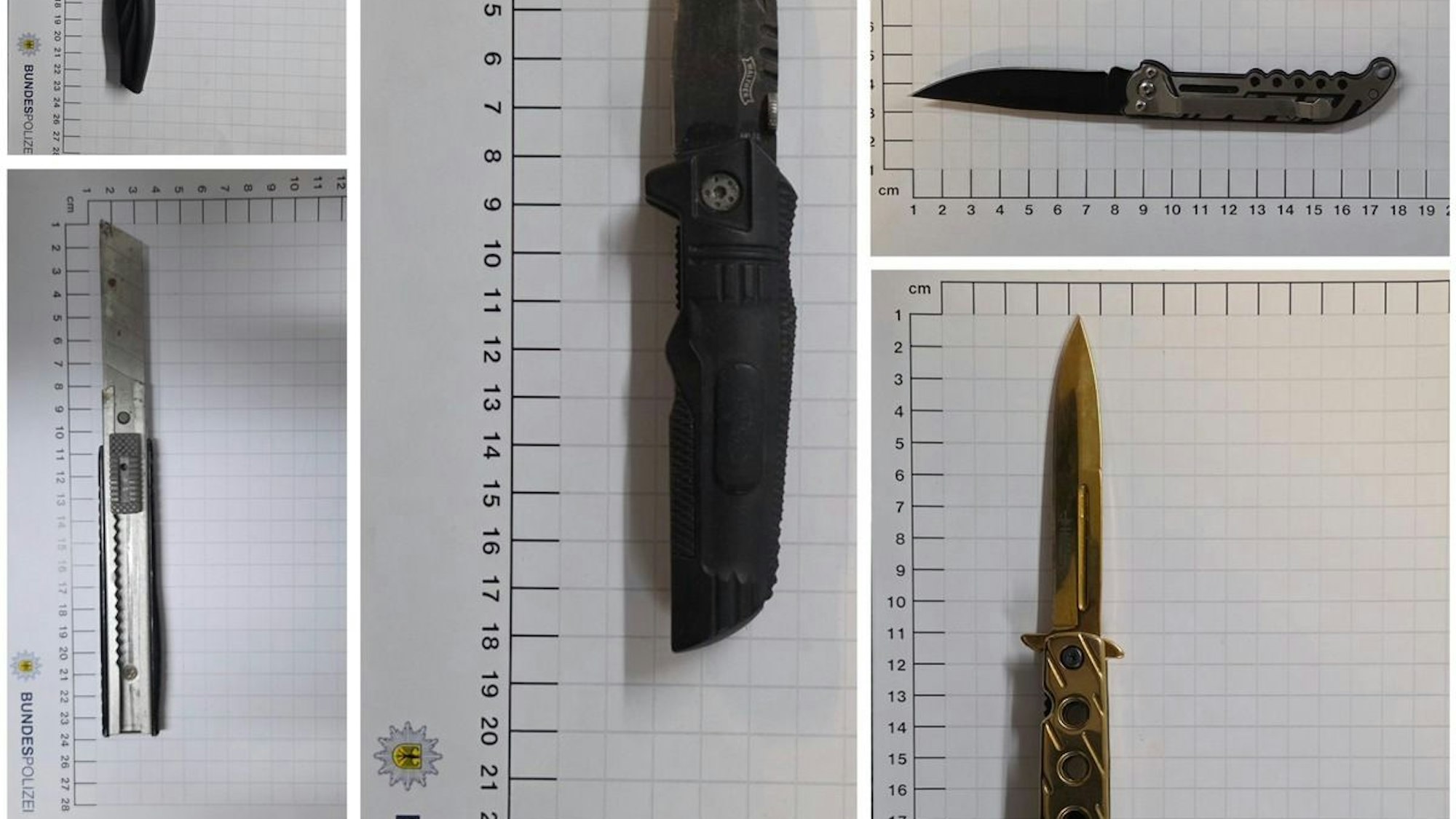 Bundespolizei beschlagnahmt Messer im Gelsenkirchener Hauptbahnhof