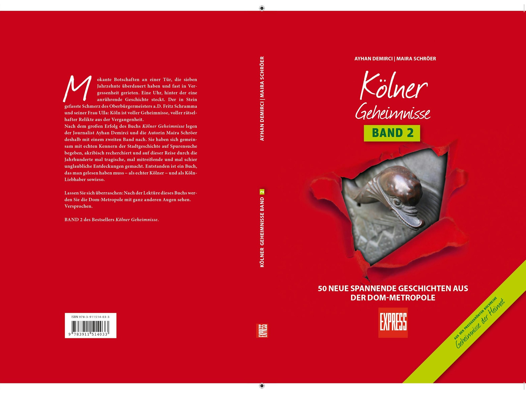 Cover Kölner Geheimnisse Band 2 von Ayhan Demirci und Maira Schröer