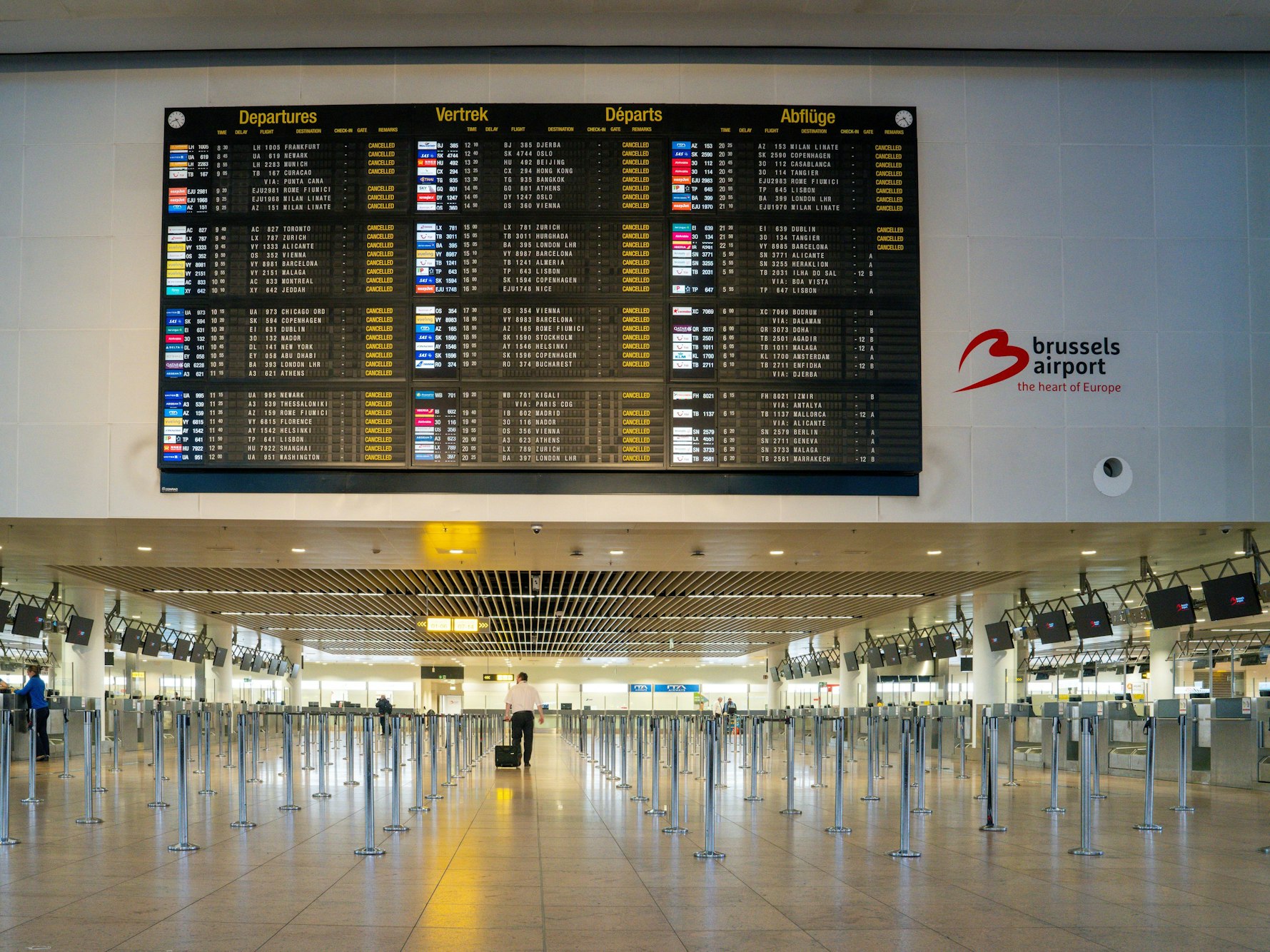 Wegen einer Drohnensichtung wurde der Flugverkehr in Brüssel am Dienstagabend eingestellt.