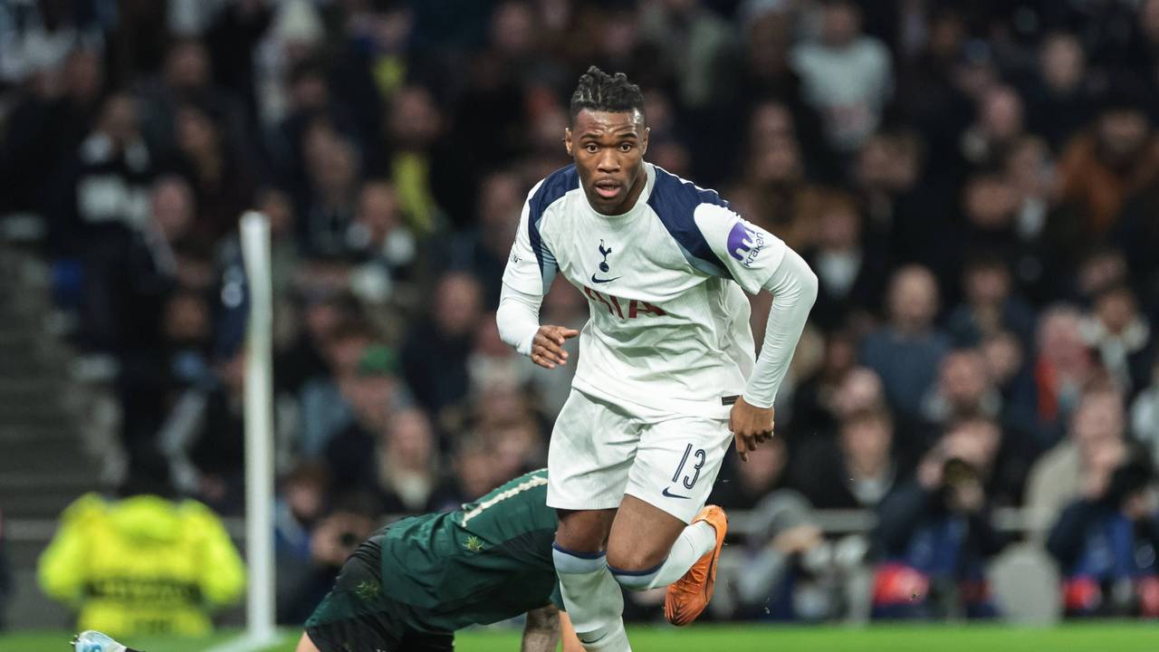 Destiny Udogie am Dienstag (4. November 2025) im Spiel der Champions League zwischen Tottenham Hotspur und dem FC Kopenhagen.