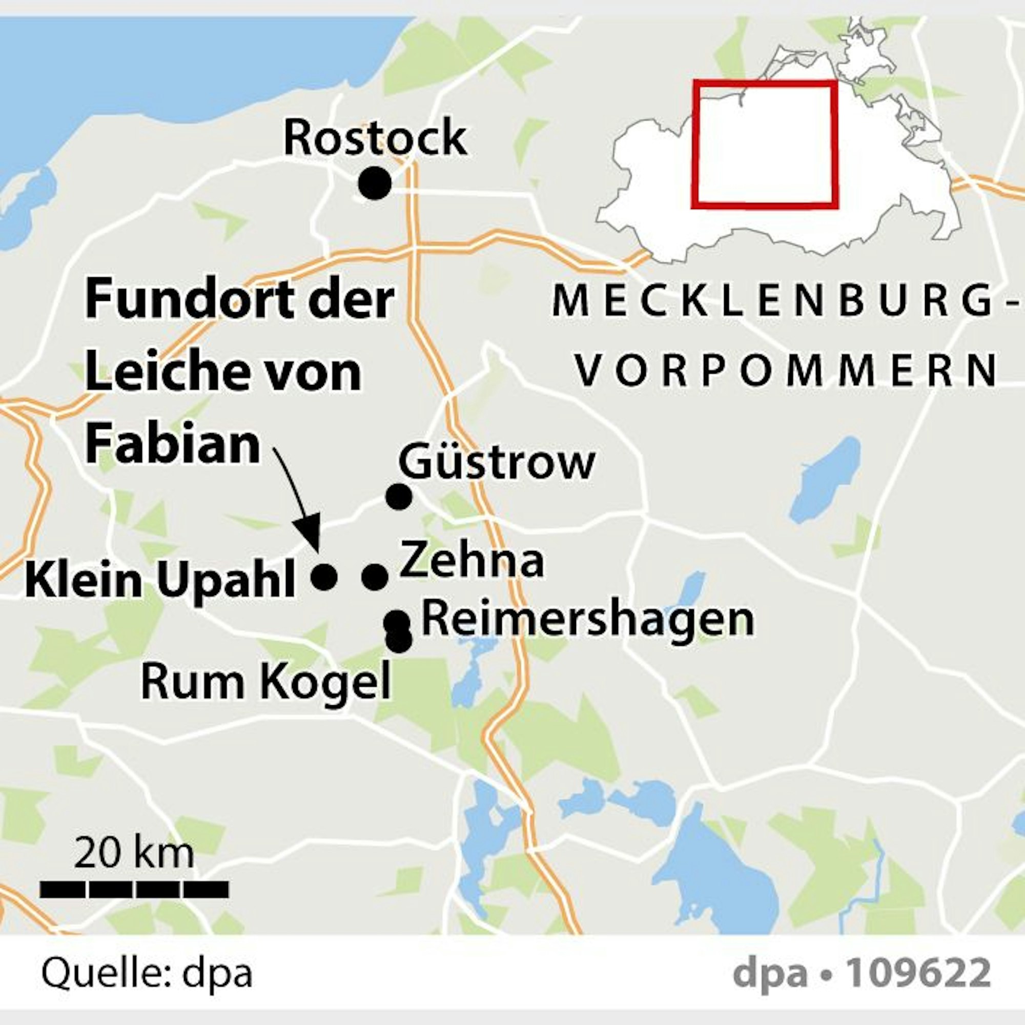 Hier wurde der kleine Fabian gefunden