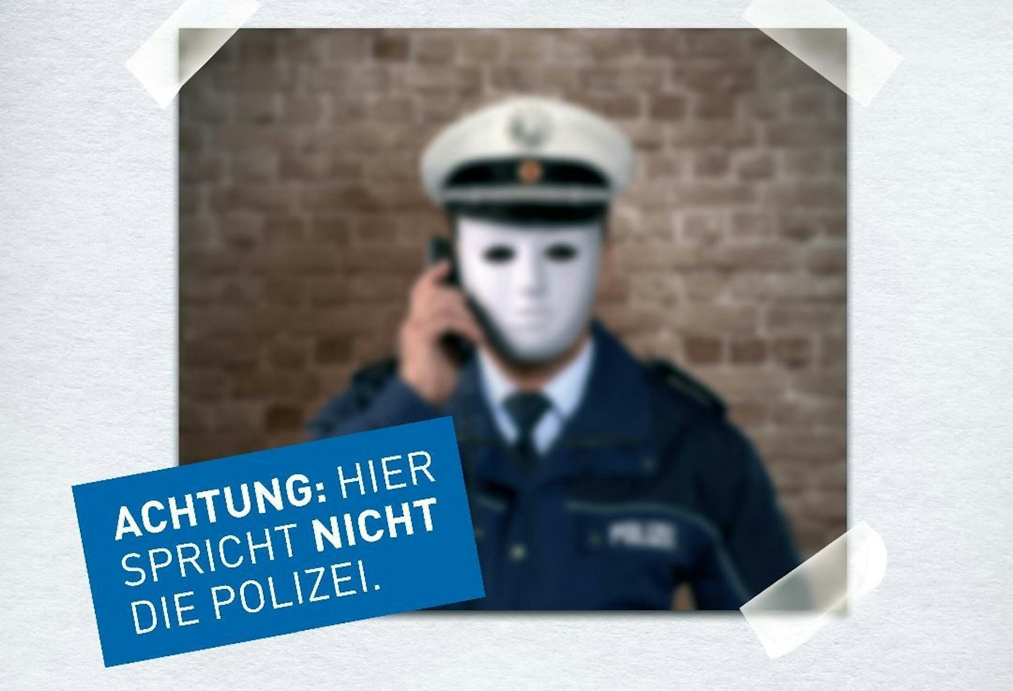 Symbolfoto Falsche Polizeibeamte
