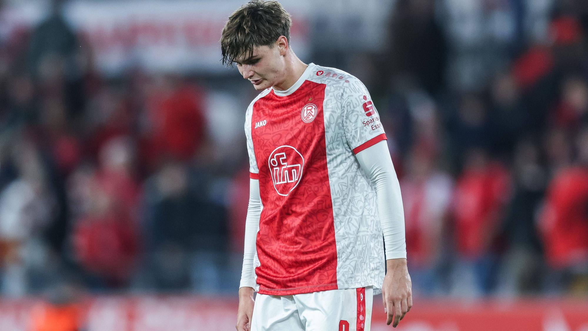 Jaka Cuber Potocnik bei einem Spiel von Rot-Weiss Essen.