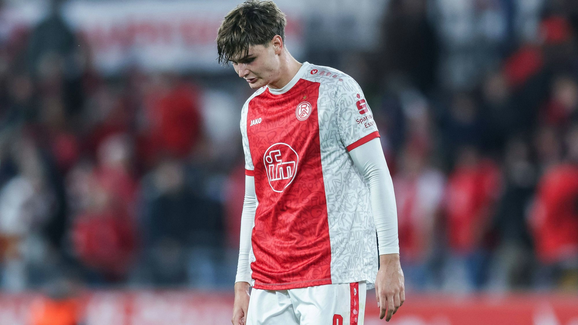 Jaka Cuber Potocnik bei einem Spiel von Rot-Weiss Essen.