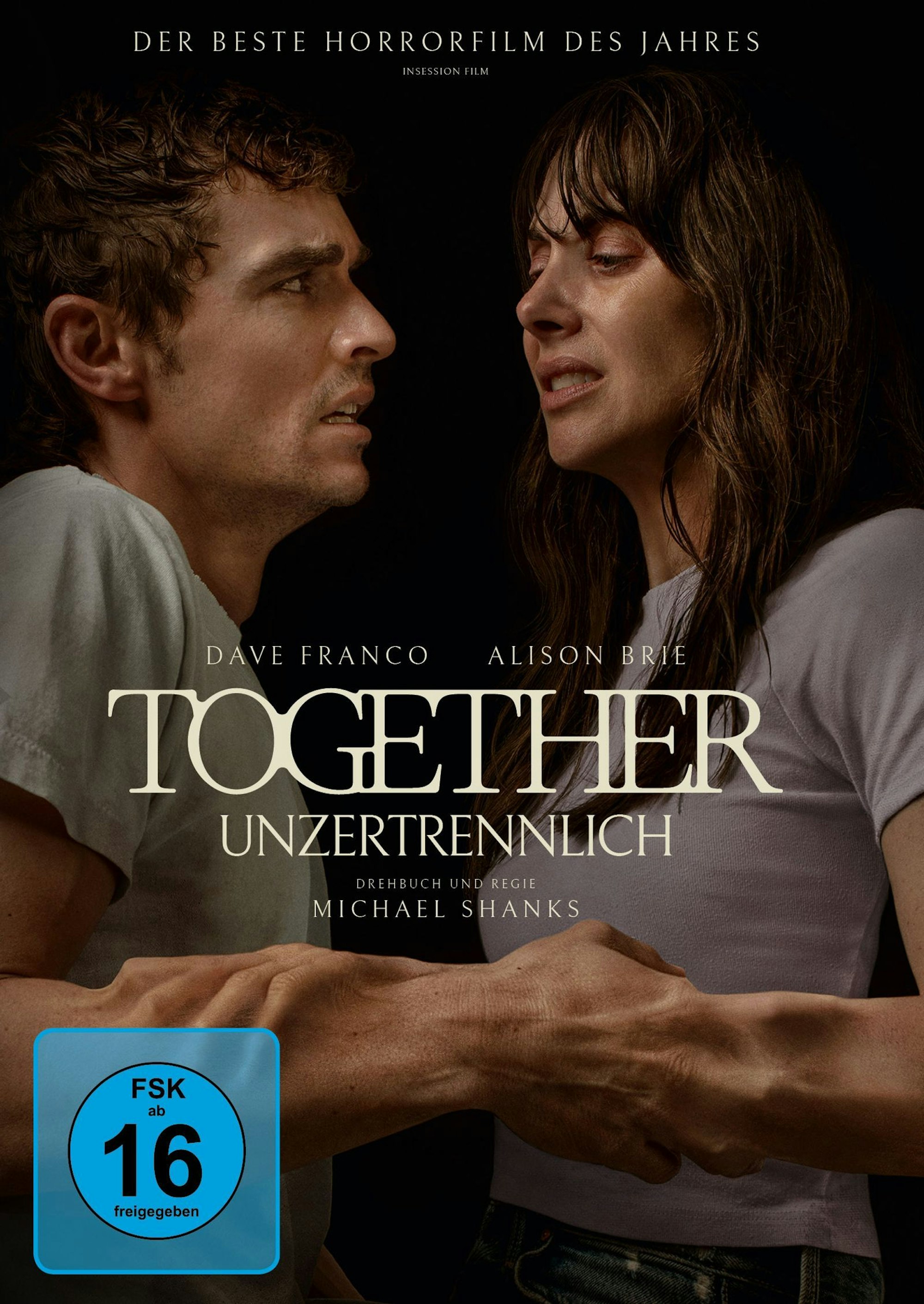 Alison Brie und Dave Franco sind privat verheiratet und spielen auch in „Together“ ein Ehepaar. (Bild: Leonine)