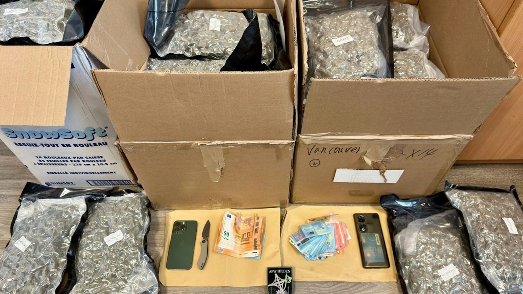 Polizei findet 31 Kilo Marihuana in Transporter.