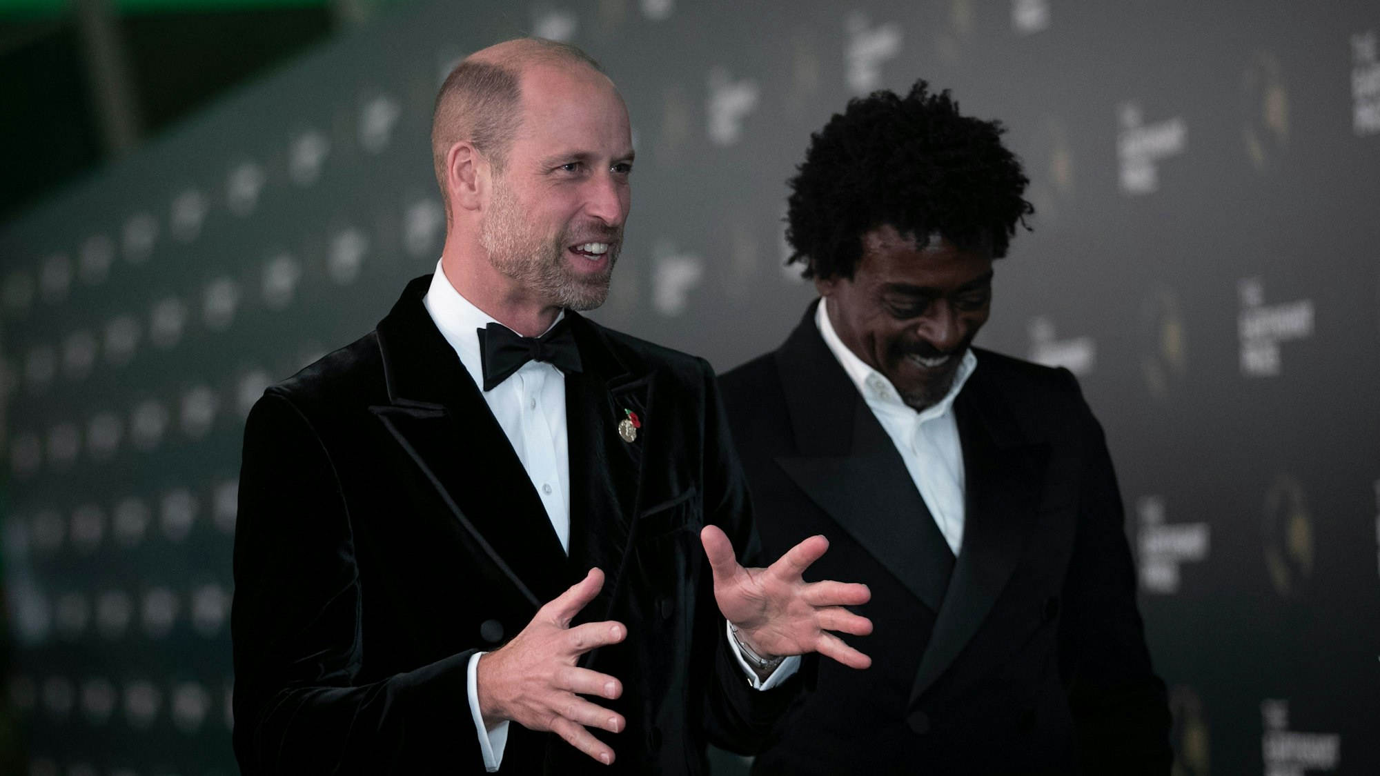 Prinz William auf dem grünen Teppich vor der Verleihung des Earthshot Prize im Museum of Tomorrow.