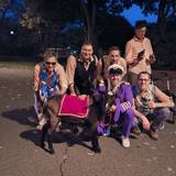 Die Gruppe Tacheles hat einen Geißbock beim Videodreh dabei.