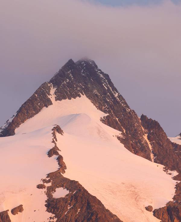 Blick auf den Gipfel des Großglockners