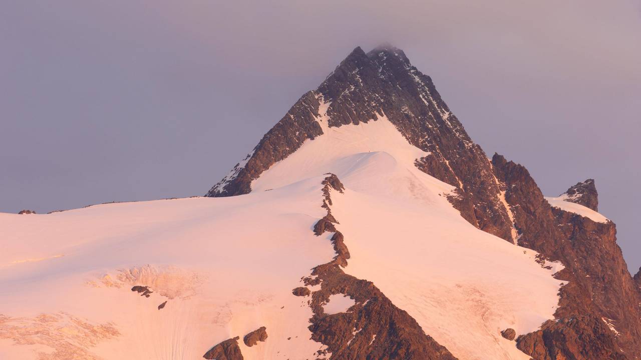 Blick auf den Gipfel des Großglockners