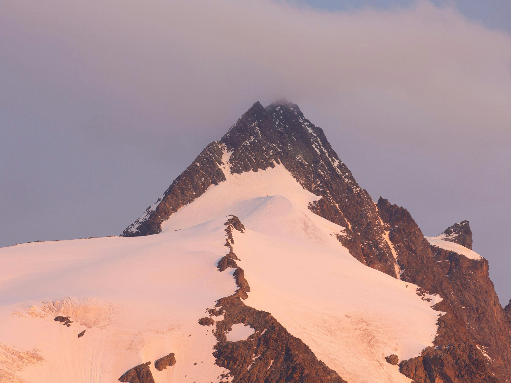 Blick auf den Gipfel des Großglockners