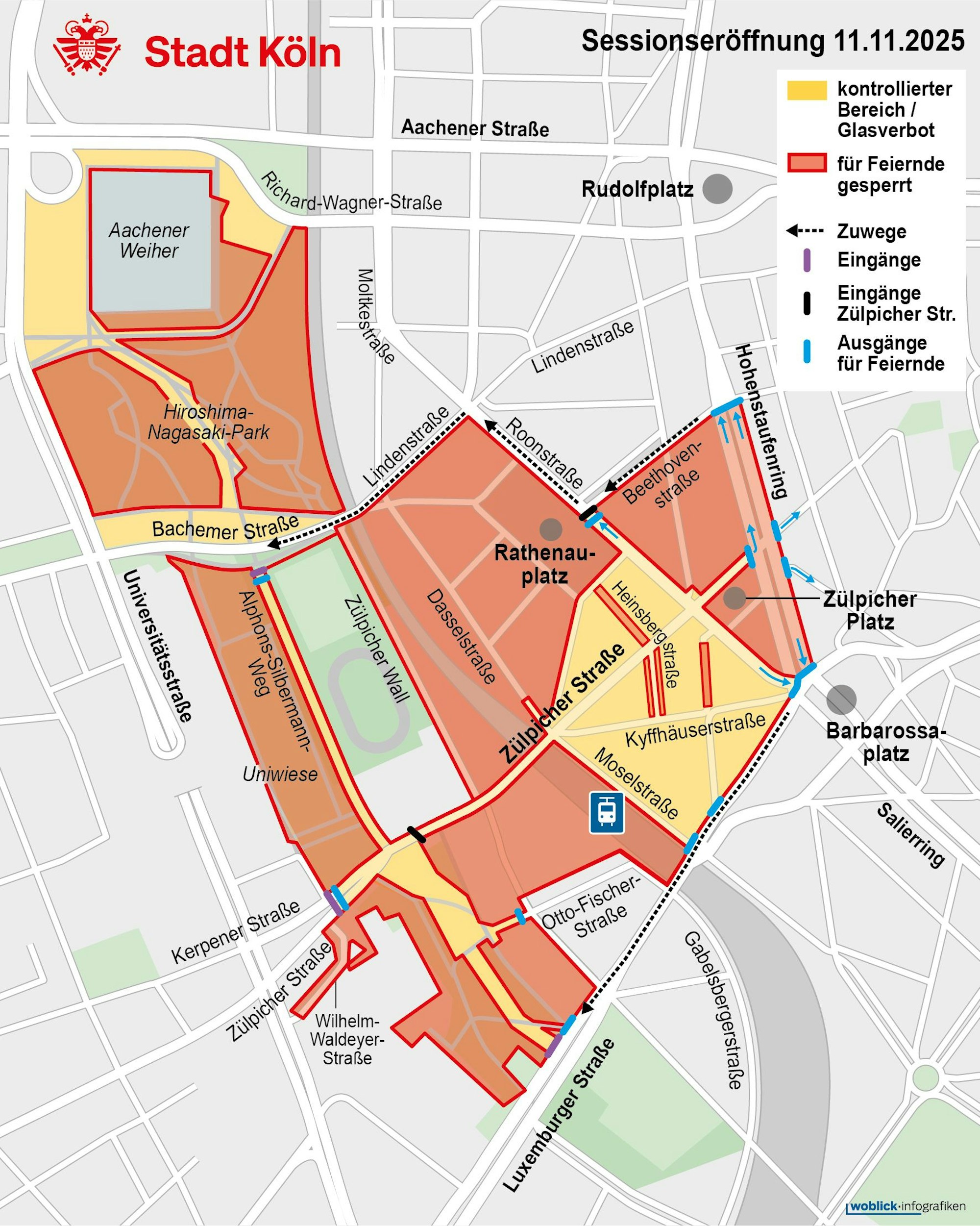 Karneval mit Sperrungen in der Innenstadt