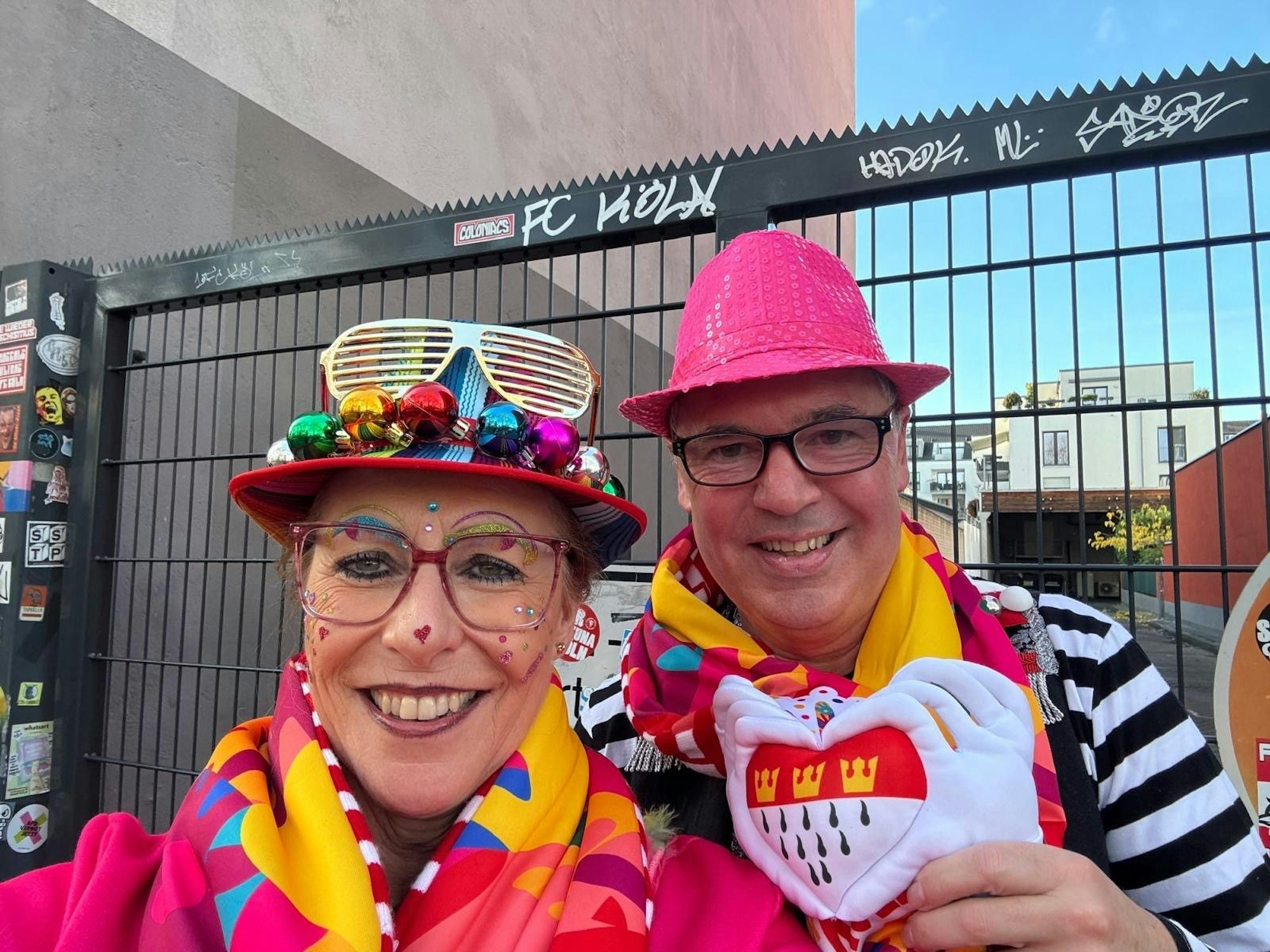 Andreas Rettig mit Cordula Rettig im Karneval.