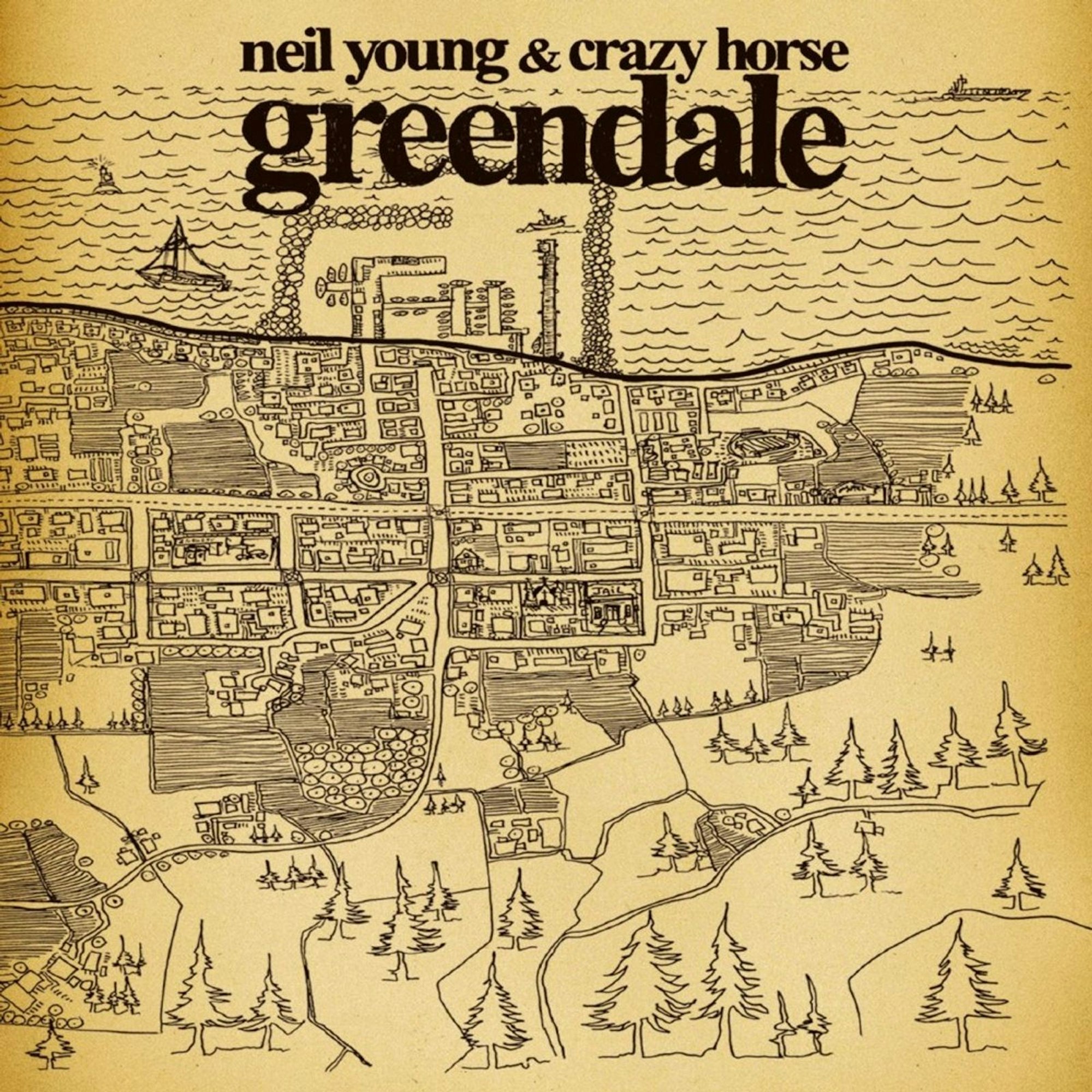 „Greendale“ (2003) entzweite Neil Youngs Fangemeinde: Das Konzeptalbum mit Öko-Botschaft und kleinstädtischem Drama ist fast ein Hörspiel mit Gitarrenbegleitung. (Bild: Warner Music)