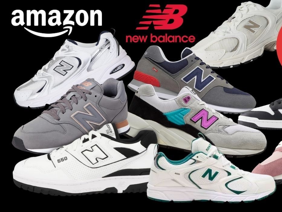 New Balance Sneaker vor einem schwarzen Hintergrund.
