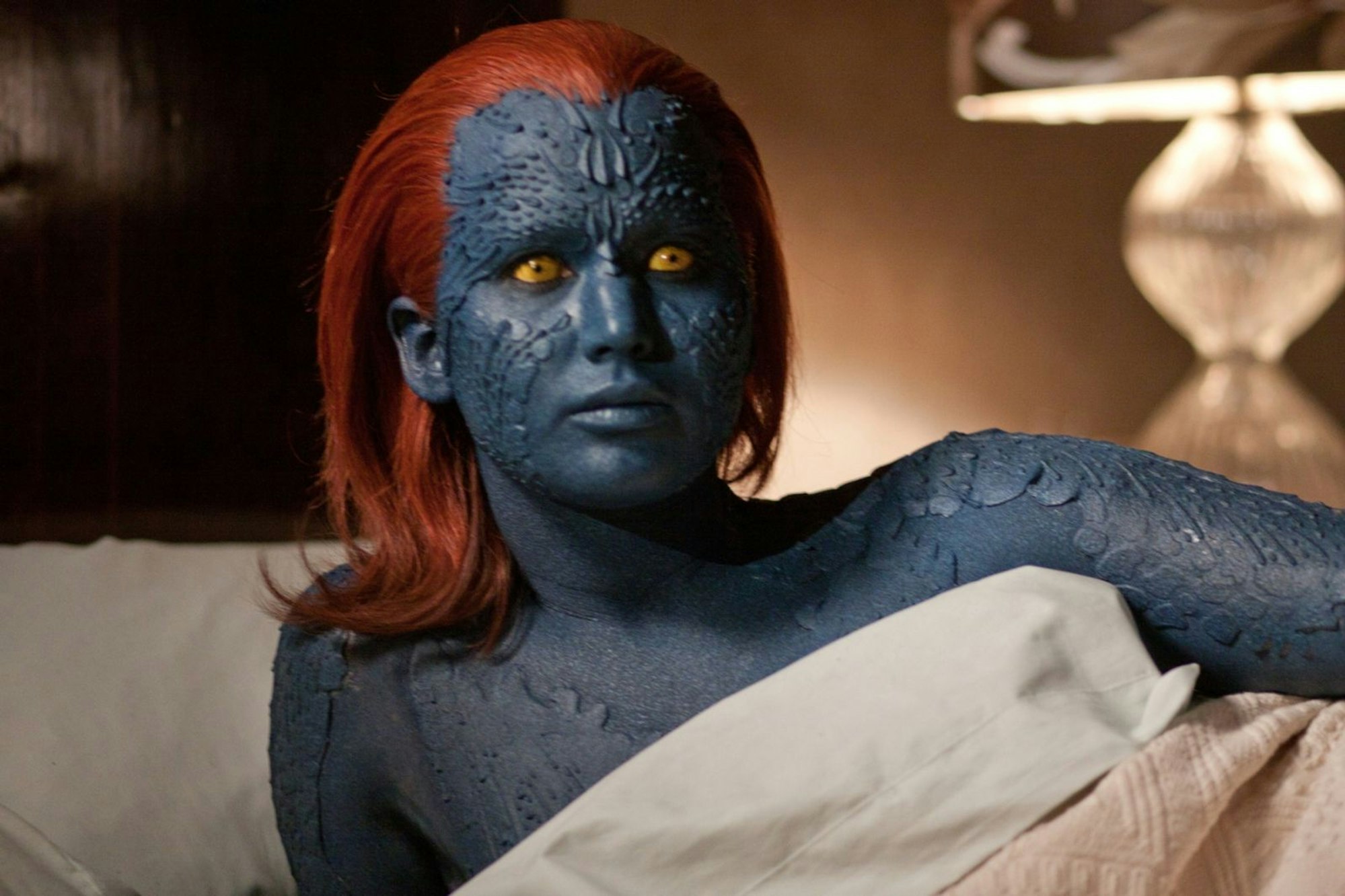 Als Raven alias Mystique übernahm Lawrence 2011 eine Rolle im „X-Men“-Franchise. (Bild: Fox)