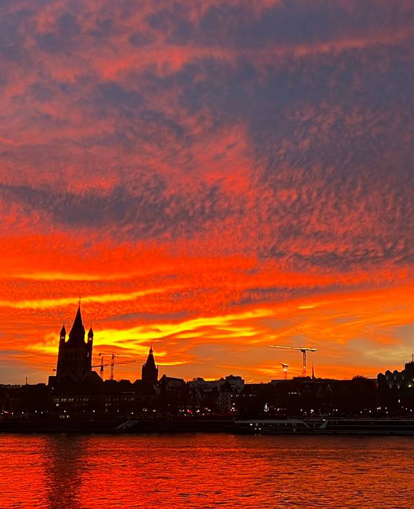 Das Kölner Rheinpanorama.
