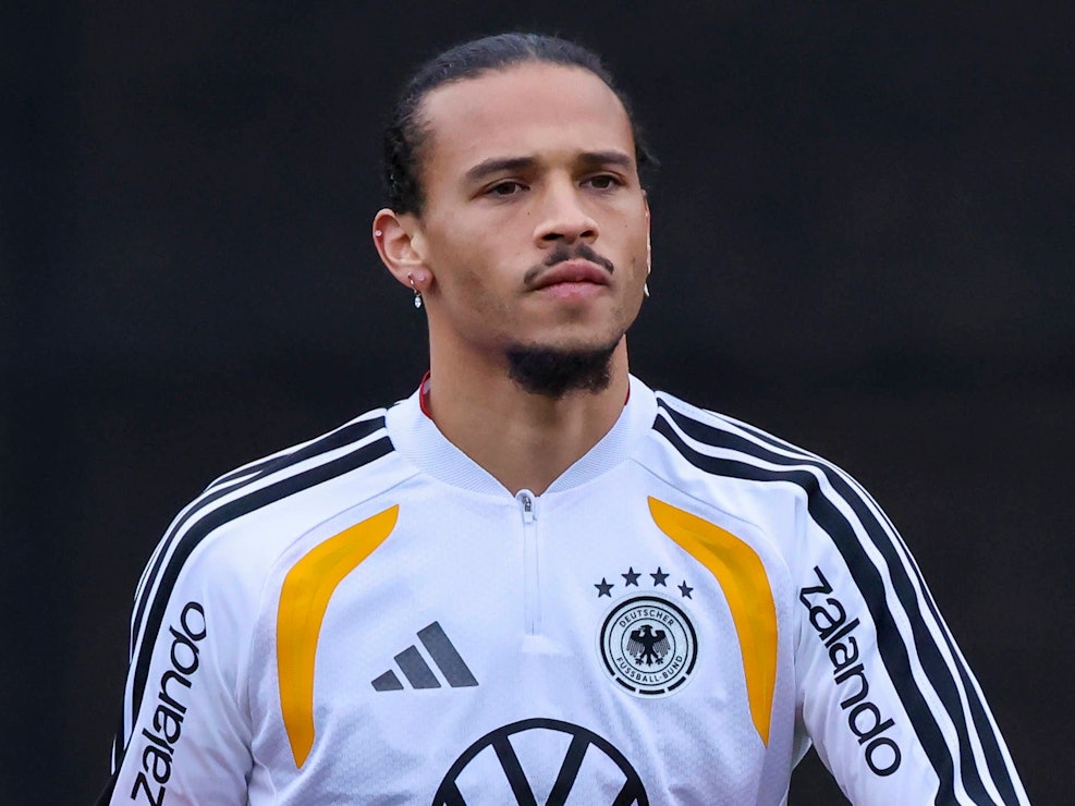 Leroy Sané imTraining der deutschen Nationalmannschaft.
