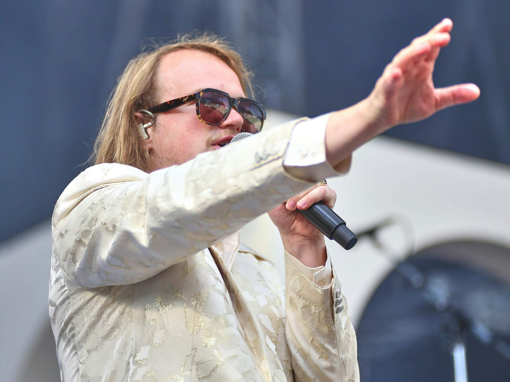 Sänger Tobias Jilg alias Roy Bianco von Roy Bianco & Die Abbrunzati Boys.