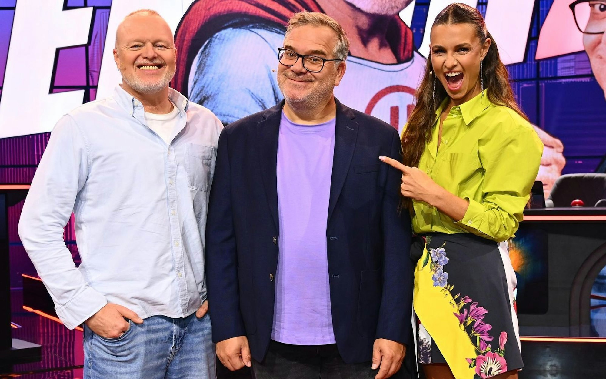 In „Die Unzerquizbaren“ treten die Quiz-erfahrenen Entertainer gegen fünf Kandidaten und Kandidatinnen an. (Bild: RTL / Raab Entertainment / Willi Weber)