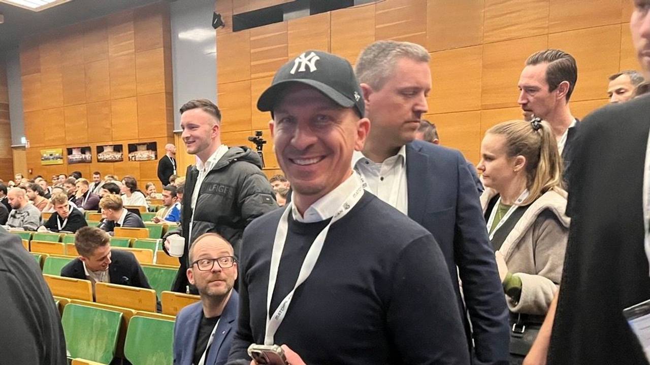 Gerhard Struber bei einer Veranstaltung in der Deutschen Sporthochschule Köln.