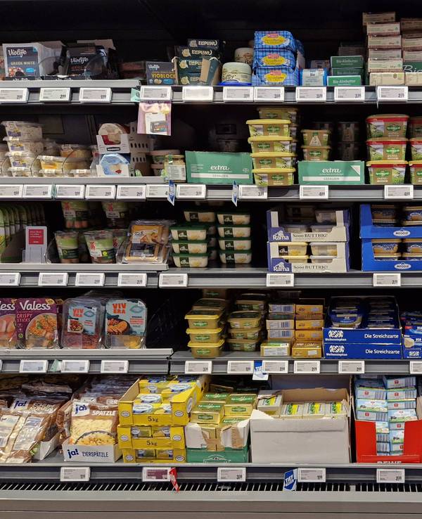Butter, Milch und Sahne werden am Montag günstiger zu haben sein (Symbolbild).