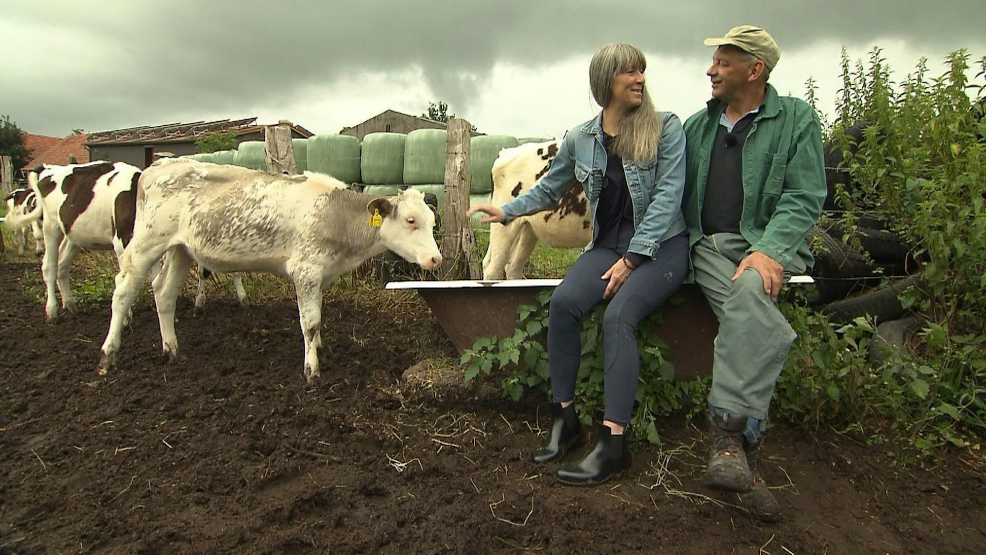Noch streichelt die Hundefriseurin aber nur Johanns Tiere. (Bild: RTL)