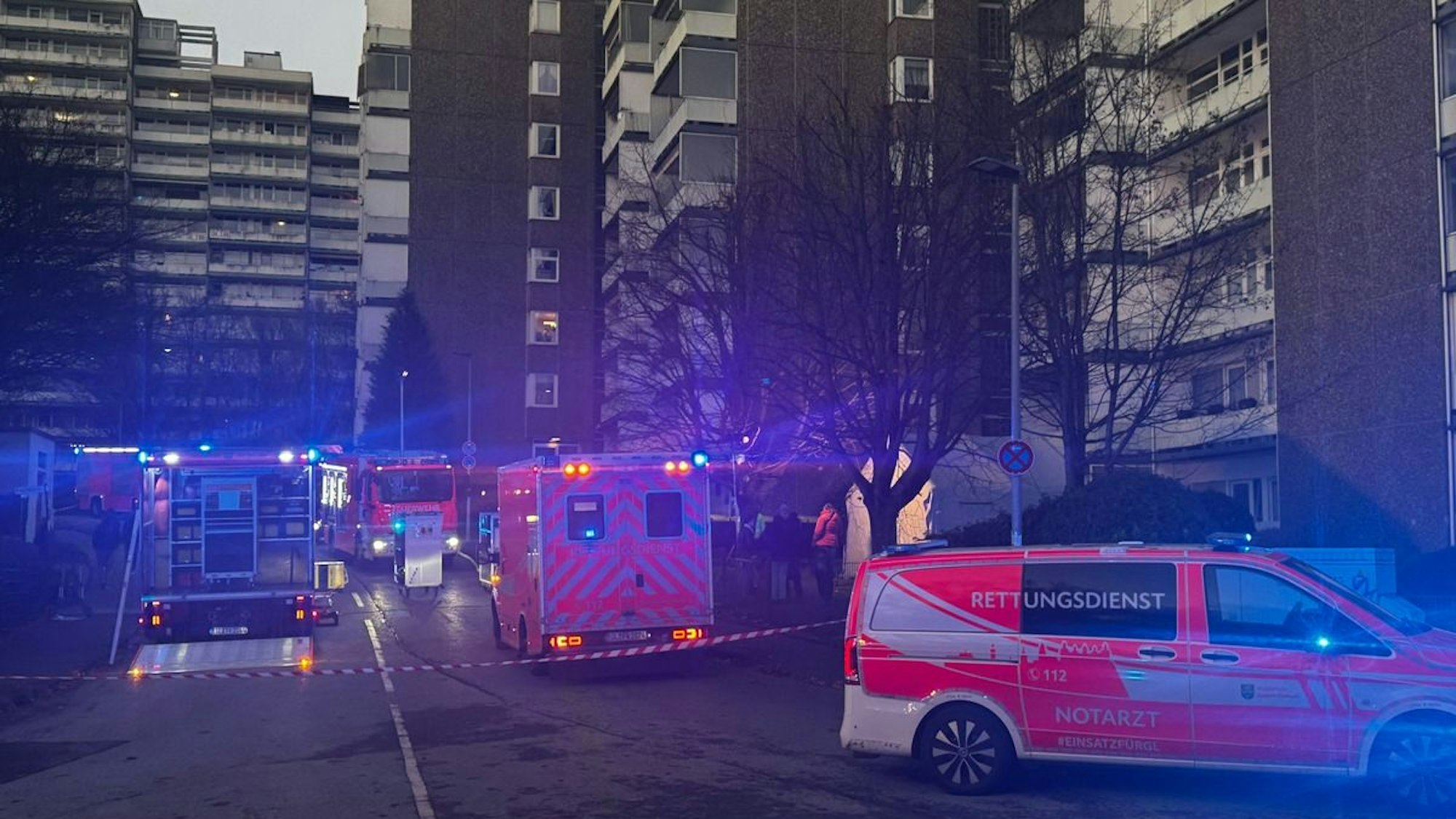 Umfangreicher Feuerwehr- und Rettungsdiensteinsatz in Bockenberg.