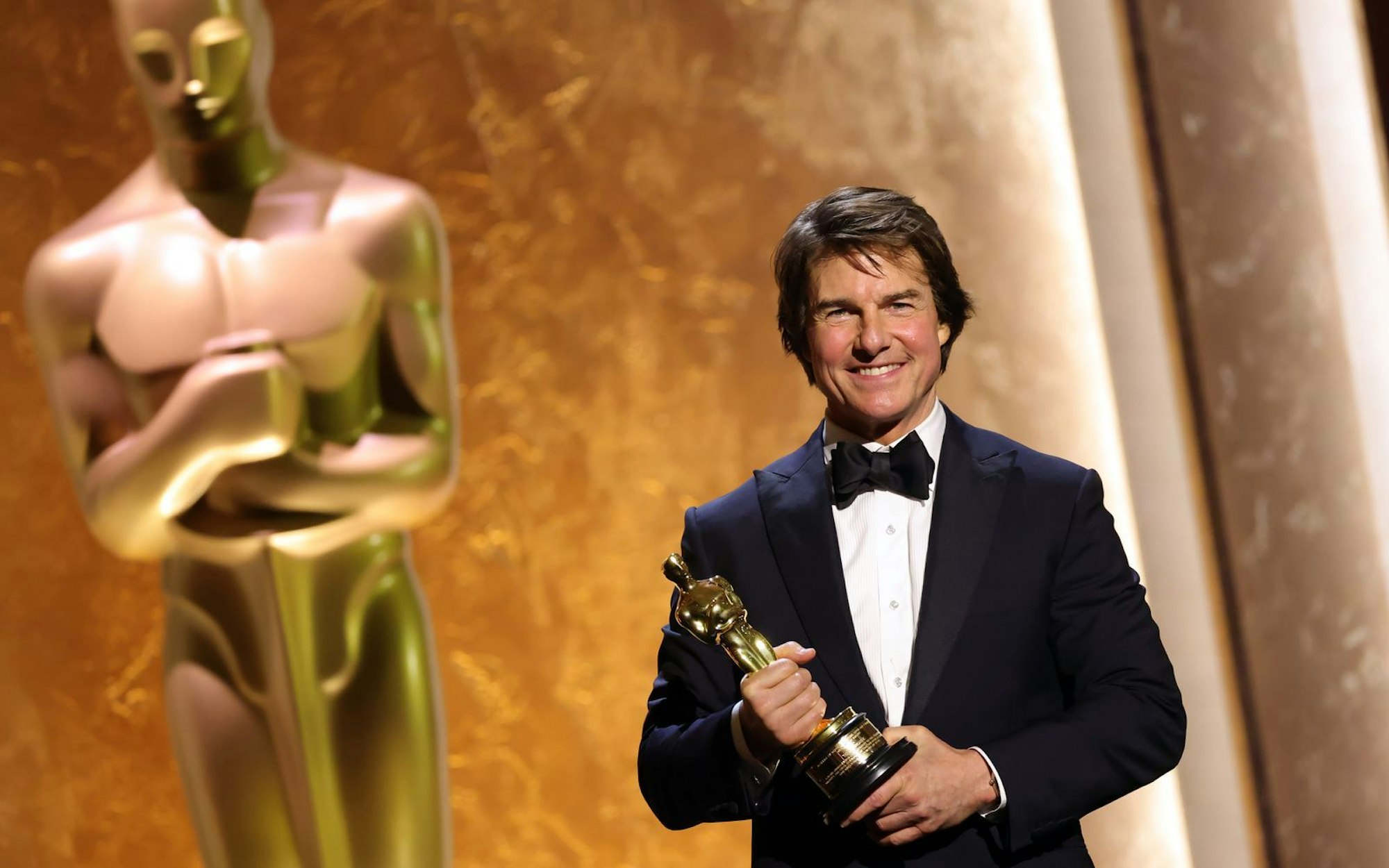 Tom Cruise ist frisch gebackener Oscar-Preisträger (Bild: 2025 Getty Images/Kevin Winter)