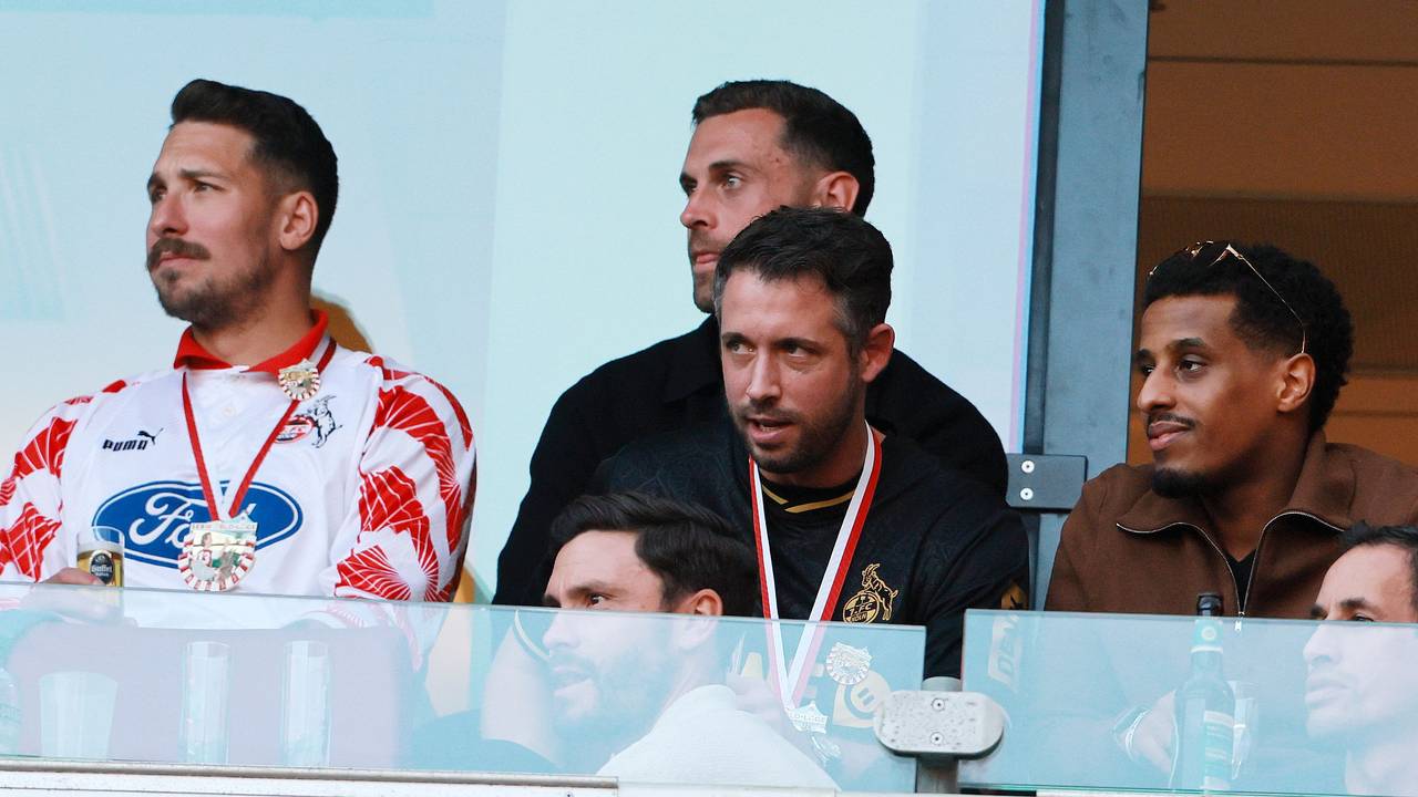 Mark Uth beim Heimspiel des 1. FC Köln gegen den VfB Stuttgart in der VIP-Loge.