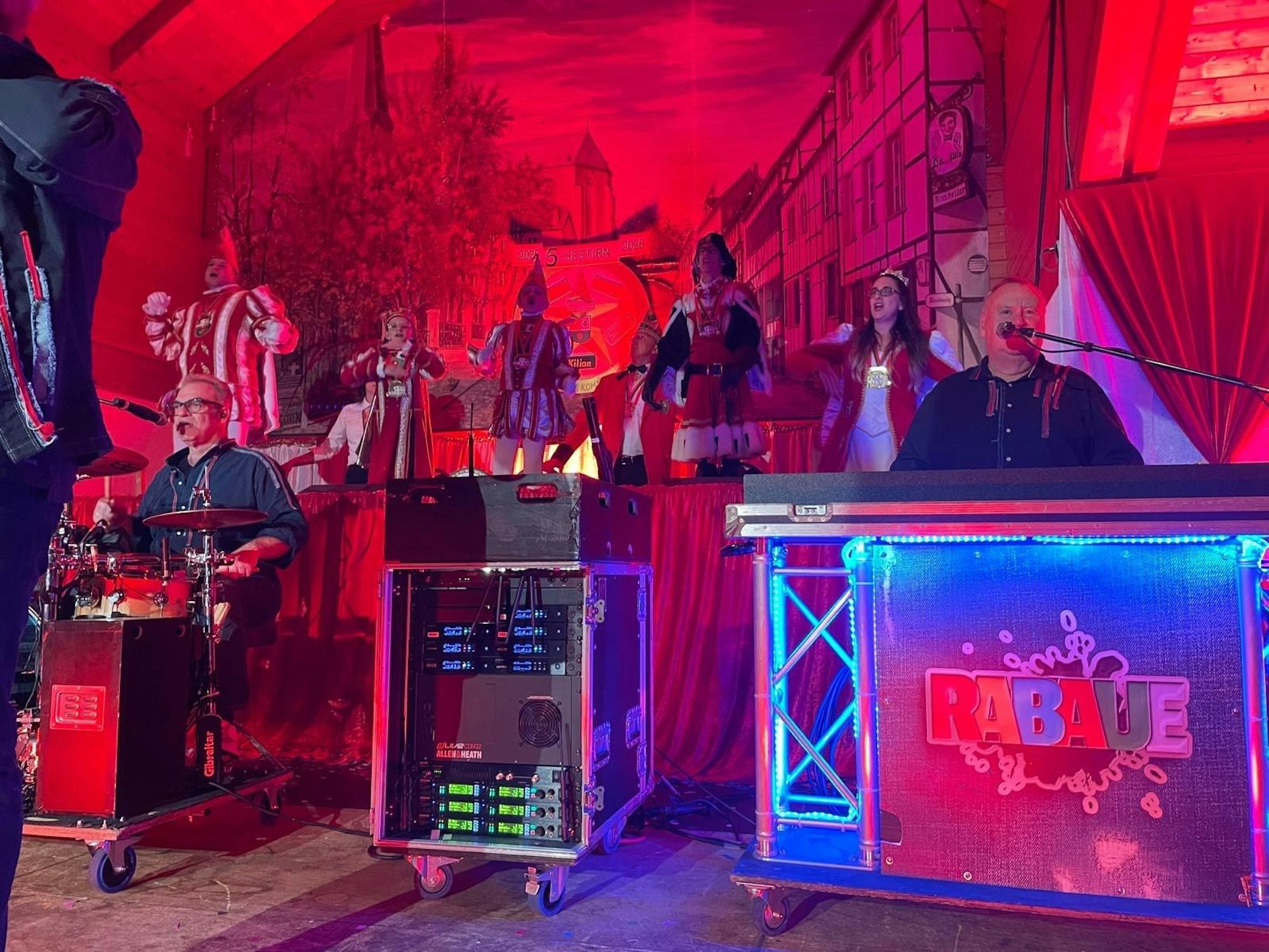 Familie Rühr bei der Proklamation in Kommern.