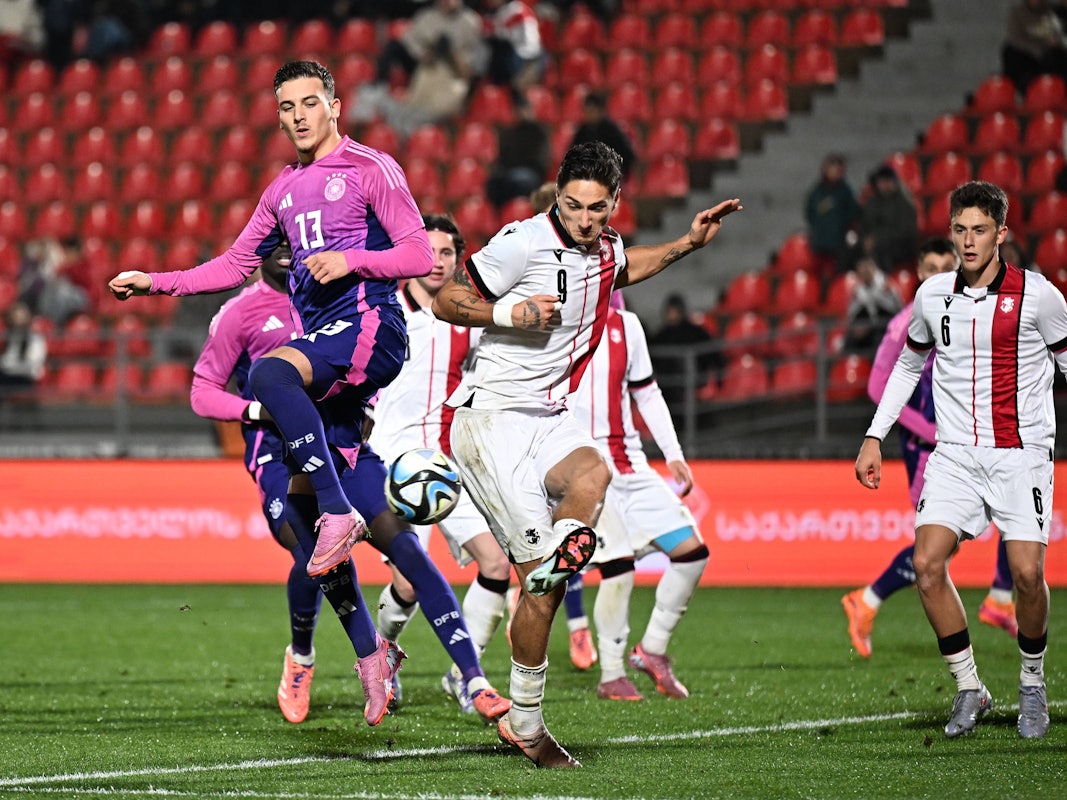 Said El Mala mit der deutschen U21 in der EM-Qualifikation gegen Georgien am 18. November 2025.