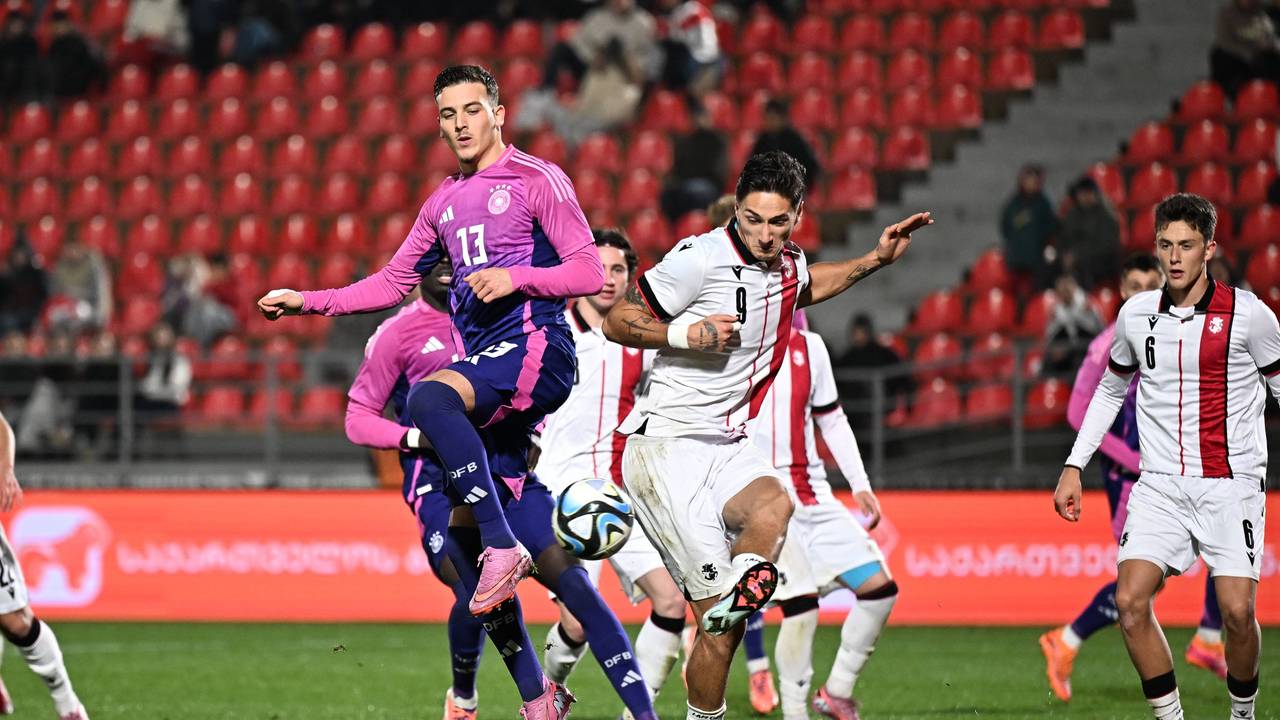 Said El Mala mit der deutschen U21 in der EM-Qualifikation gegen Georgien am 18. November 2025.