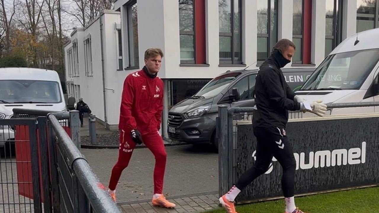 Marius Bülter am Donnerstag, 20. November 2025, beim Training des 1. FC Köln.