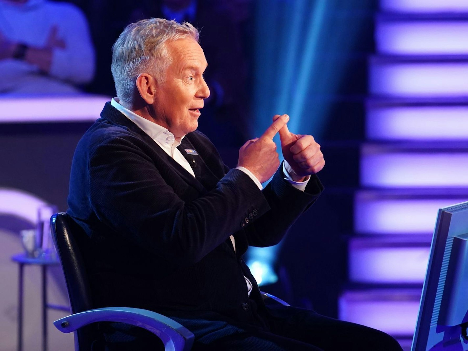 Nach Sonja Zietlow, Till Reiners und Katarina Witt war Kerner der vierte und letzte Promi beim WWM-Special. (Bild: RTL / Stefan Gregorowius)