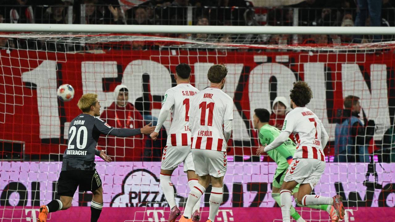 Tor für den 1. FC Köln gegen Eintracht Frankfurt.