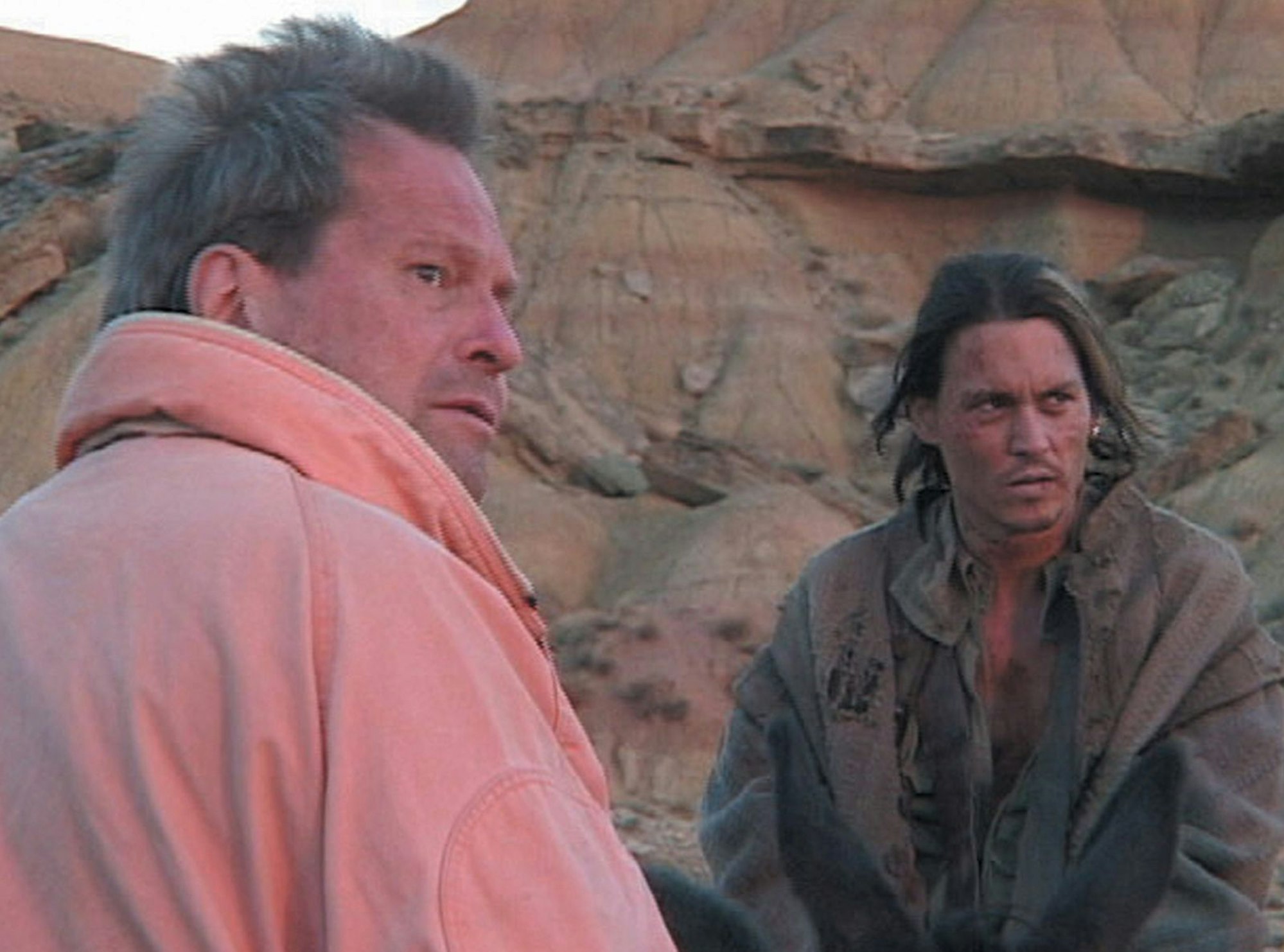 Terry Gilliam (links neben Johnny Deppp) war bei den Pythons selten vor der Kamera zu sehen, er drehte oft die Trickfilm-Animationen zwischen den Szenen und Sketchen. (Bild: Berlinale)