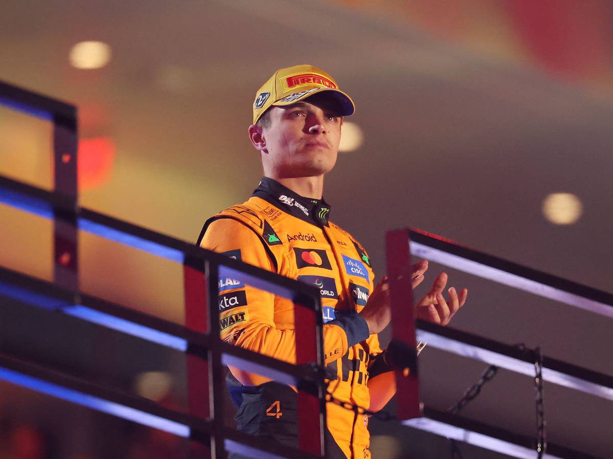 Lando Norris nach dem Rennen der Formel 1.