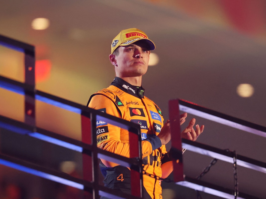 Lando Norris nach dem Rennen der Formel 1.