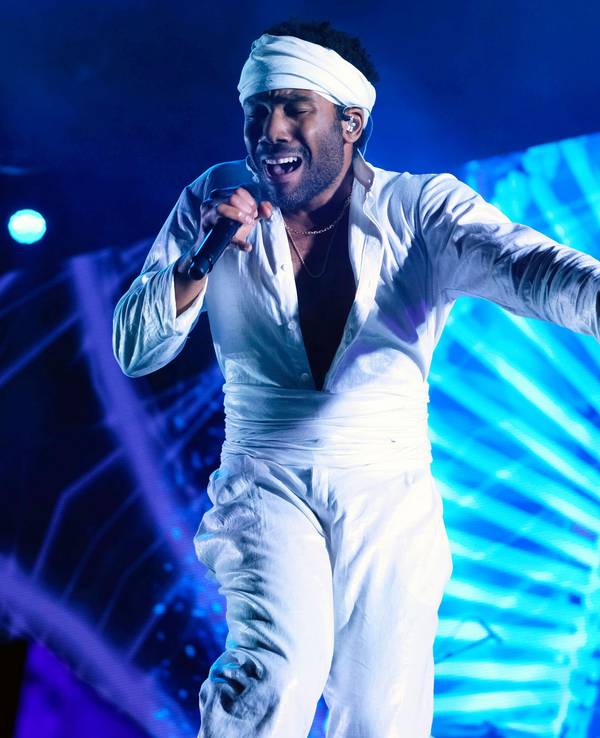 Der US-Schauspieler und Musiker Donald Glover (Childish Gambino) 2017 in New York (USA) während des Governors Ball Music Festivals.