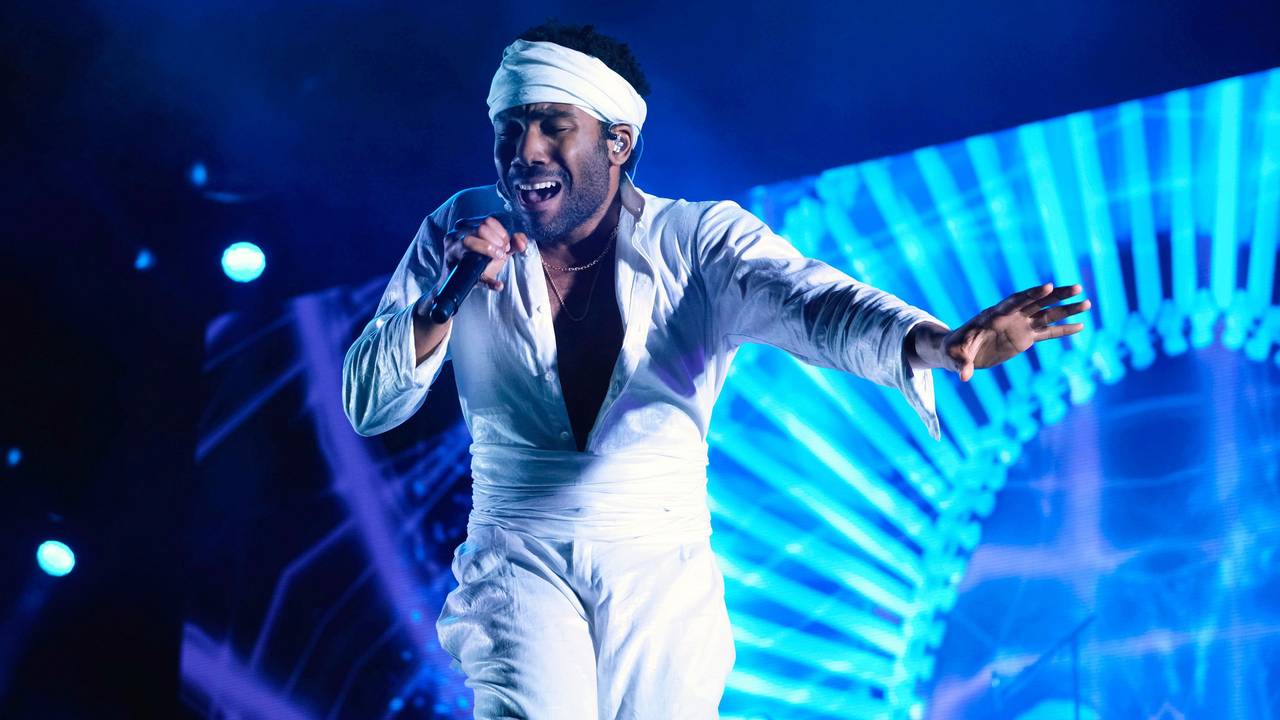 Der US-Schauspieler und Musiker Donald Glover (Childish Gambino) 2017 in New York (USA) während des Governors Ball Music Festivals.
