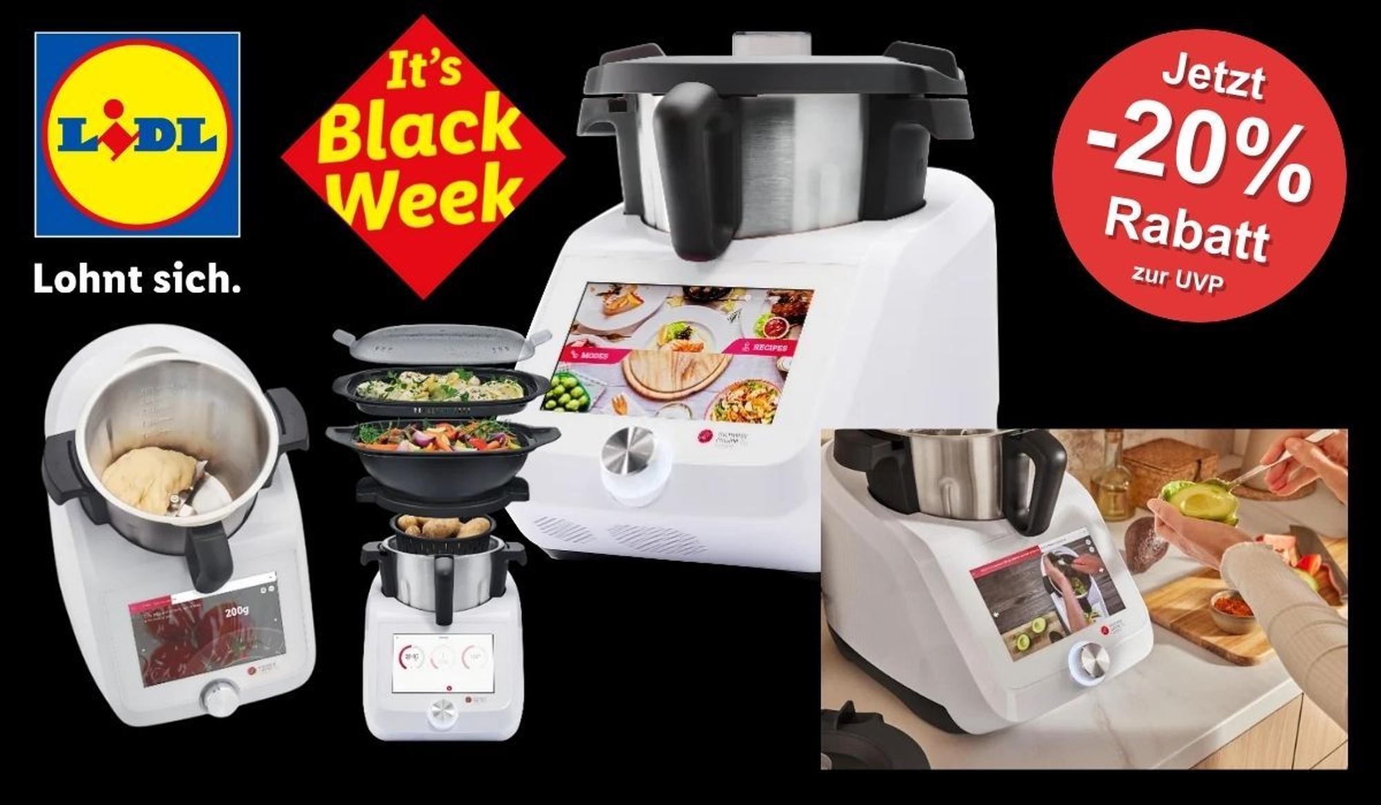 Lidl.de Onlineshop: Silvercrest Kitchen Tools Monsieur Cuisine smart SKMS 1200 A1 in der Küche.