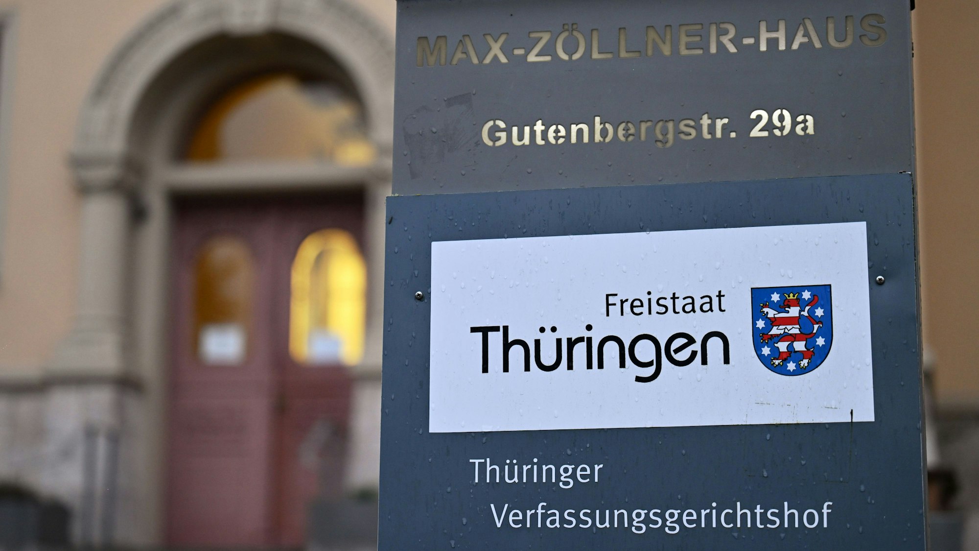Das Gebäude mit dem Sitzungssaal des Thüringer Verfassungsgerichtshofs.
