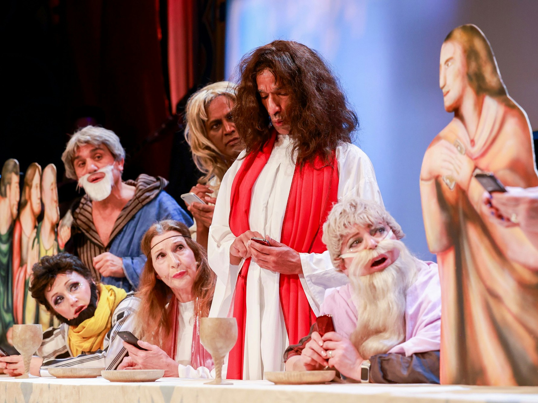 Abendmahl-Szene aus der Immisitzung 2025 im Bürgerhaus Stollweck.