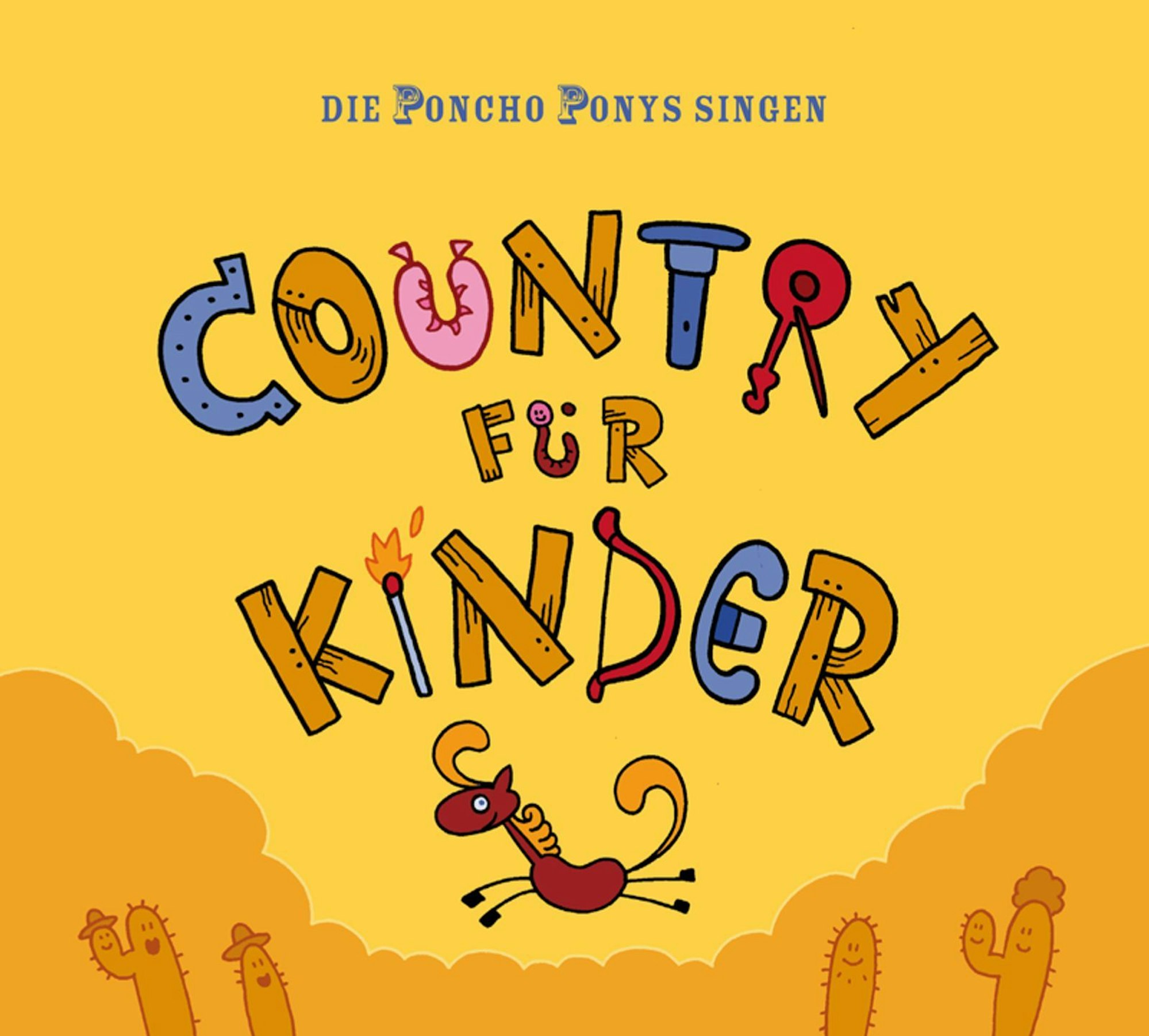 Großartige Ohrwurmmelodien, lustige Geschichten: Die Poncho Ponys aus München begeistern mit „Country für Kinder“. (Bild: Rec-Star)