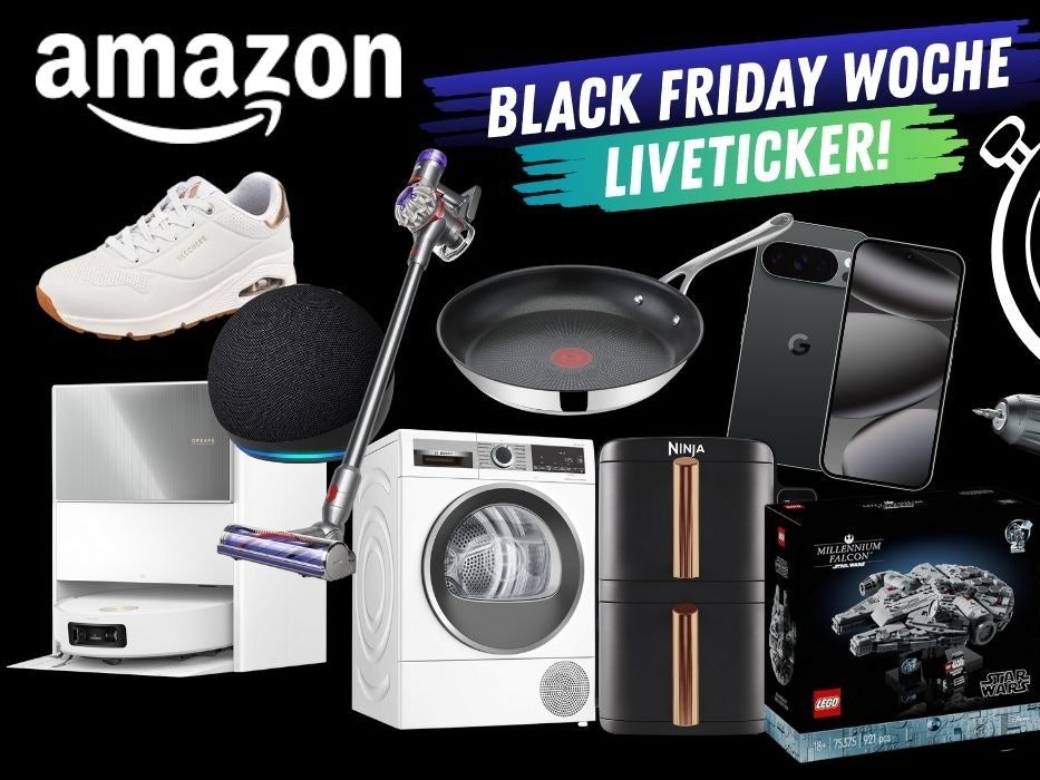 Verschiedene Produkte wie Waschmaschine Bosch, Lego Star Wars Modell, Skechers Sneaker, Dreame Saugroboter, Google Pixel Handy, Ninja Airfryer.