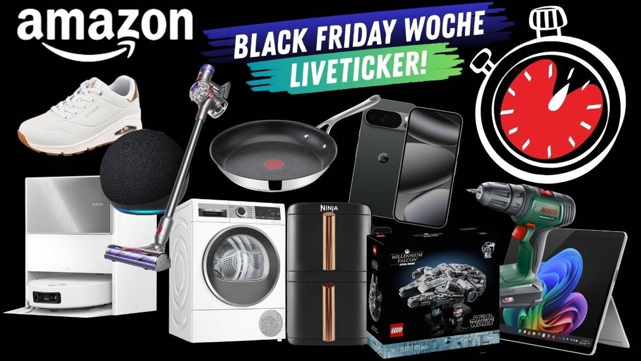 Verschiedene Produkte wie Waschmaschine Bosch, Lego Star Wars Modell, Skechers Sneaker, Dreame Saugroboter, Google Pixel Handy, Ninja Airfryer.