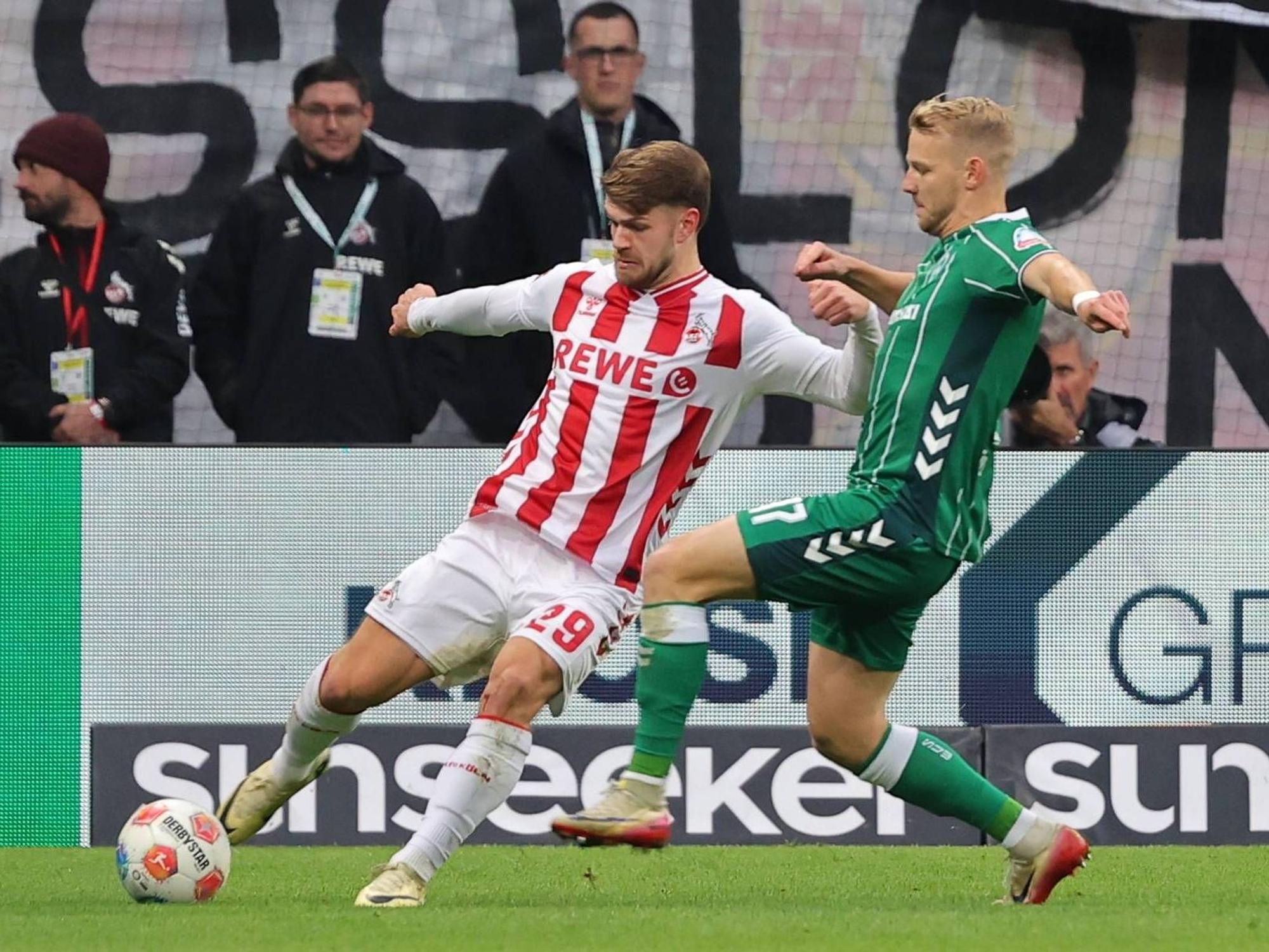 Der 1. FC Köln am Samstag in Bremen.